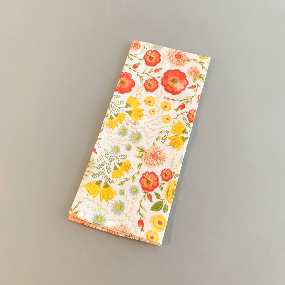 New Designs Bright Floral Pattern Kitchen Tea Towel Decor